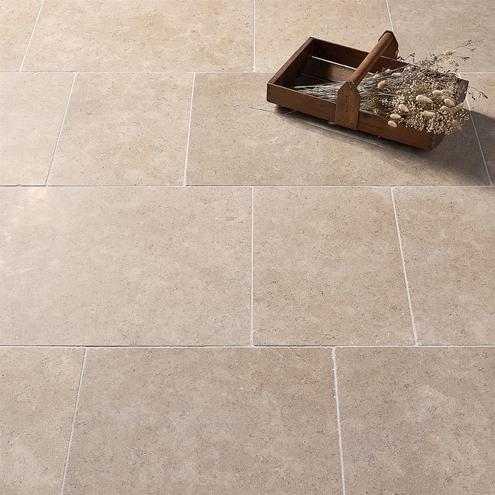 Free length dijon limestone tiles